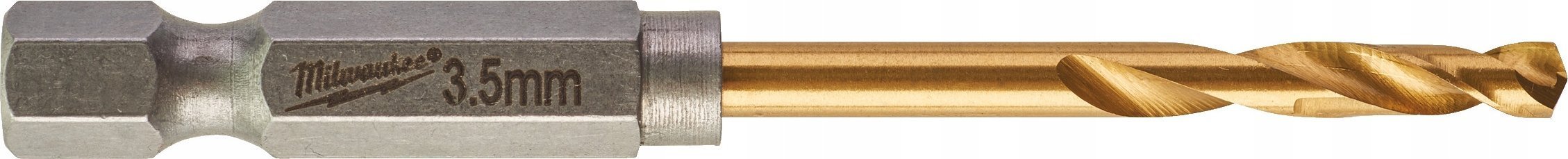 Milwaukee Wiertło METAL DRILL HSS-G TIN 3.5mm HEX 10 pcs.
