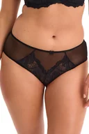 Majtki damskie - Figi damskie z koronką i tiulem Isla 1228 czarny 3XL - miniaturka - grafika 1