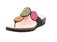 Klapki i japonki damskie - THINK! Damskie japonki Julia_3-000372, zrównoważone japonki, 0010 czarne/kombi, 41 EU, 0010 czarny kombi, 41 EU - miniaturka - grafika 1