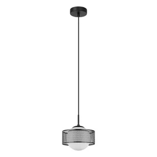 Lomica D20 lampa wisząca 1-punktowa czarna PND-55456-1M-BK - Lampy sufitowe - miniaturka - grafika 1