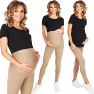 Spodnie ciążowe - Legginsy Ciążowe Rozm Xxl Długie Dobrze Kryjące - miniaturka - grafika 1