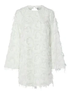 YAS Sukienka koktajlowa 26038226 Biały Loose Fit - Sukienki - miniaturka - grafika 1