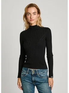 Pepe Jeans Koszulka w kolorze czarnym - Koszulki i topy damskie - miniaturka - grafika 1