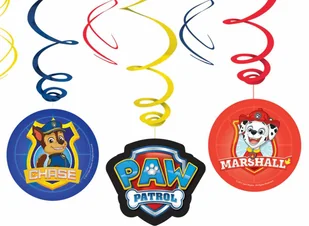 Amscan Spirale rotujace Psi Patrol 2018 6 szt. 9903833 - Urodziny dziecka - miniaturka - grafika 2
