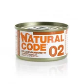 Mokra karma dla kotów - Natural Code 02 Kurczak I Krewetki - Mokra Karma Dla Kota - Puszka 85G - miniaturka - grafika 1