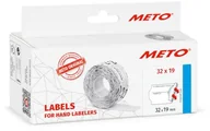 Cenówki - Meto Etykieta z etykietami "A consommer jusqu'au/fabriqué le » (32 x 19 mm, 2-wierszowe, 5000 etykiet cenowych, białe, trwałe - miniaturka - grafika 1