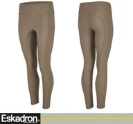 Bryczesy - Eskadron Legginsy jeździeckie damskie PRO EQUESTRIAN FANATICS AW21 - - plaza taupe - miniaturka - grafika 1