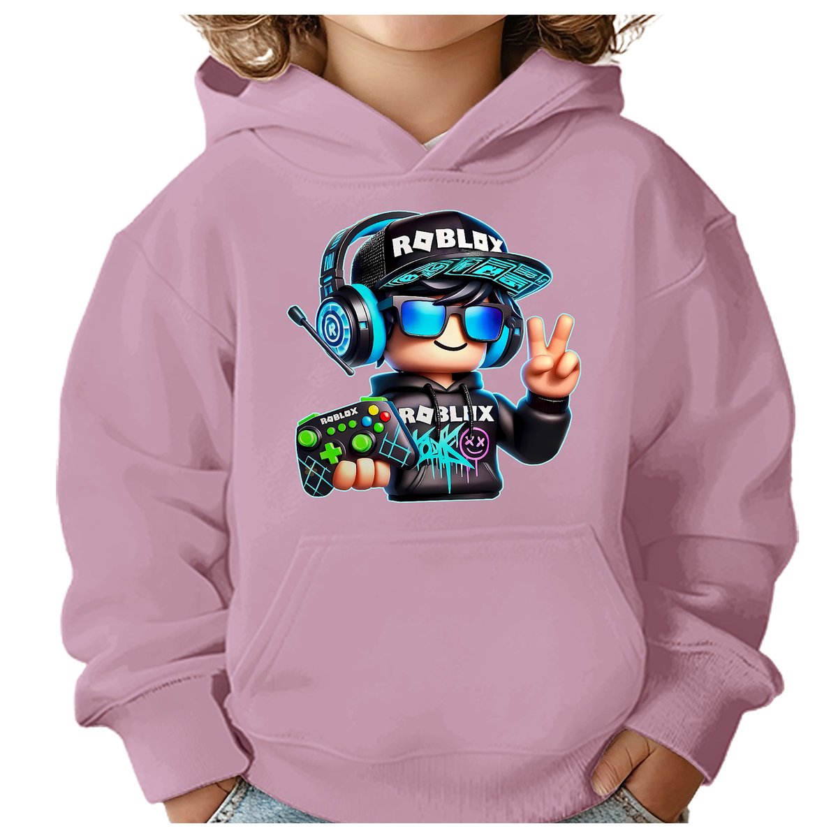 BLUZA DZIECIĘCA Z KAPTUREM ROBLOX GRACZ 134-140 DLA DZIECKA PREZENT