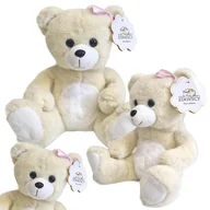 Zabawki interaktywne dla dzieci - Miś Dziewczynka Przytulanka Duża Maskotka Pluszowa Pani Miś 27cm - miniaturka - grafika 1