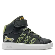 Buty dla chłopców - Sneakersy adidas Grand Court Mid Lionking K IF4094 Czarny - miniaturka - grafika 1