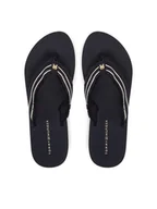 Klapki i japonki damskie - Tommy Hilfiger Japonki TH Webbing Beach Sandal FW0FW08739 Granatowy - miniaturka - grafika 1