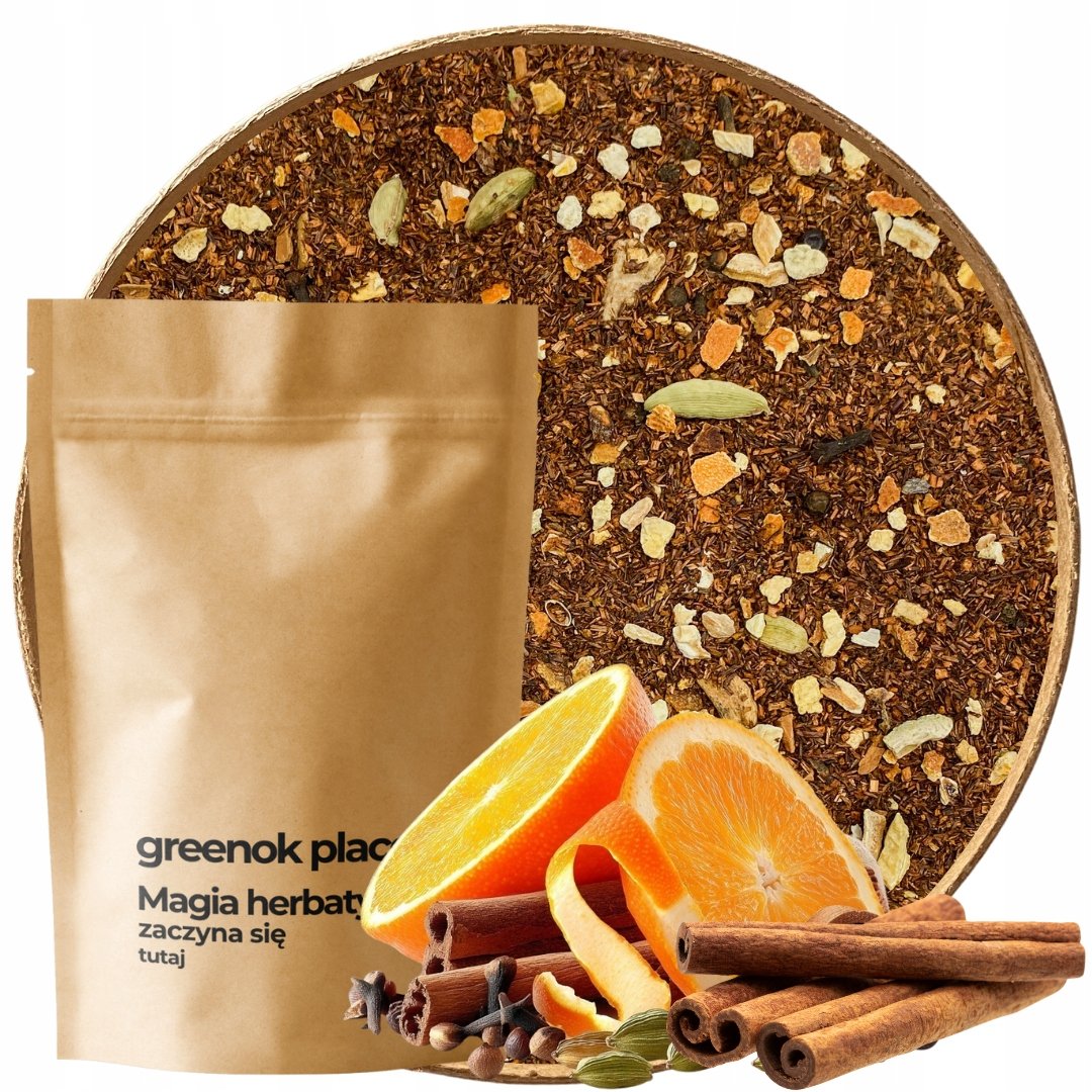 Herbata rooibos Grzaniec 1000g rozgrzewająca cynamon Naturalna