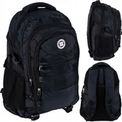 Plecaki - Paso Plecak Młodzieżowy Dwukomorowy Active Czarny - miniaturka - grafika 1