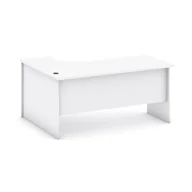 Biurka - B2B Partner Biurko ergonomiczne prawe, biały 437448 - miniaturka - grafika 1