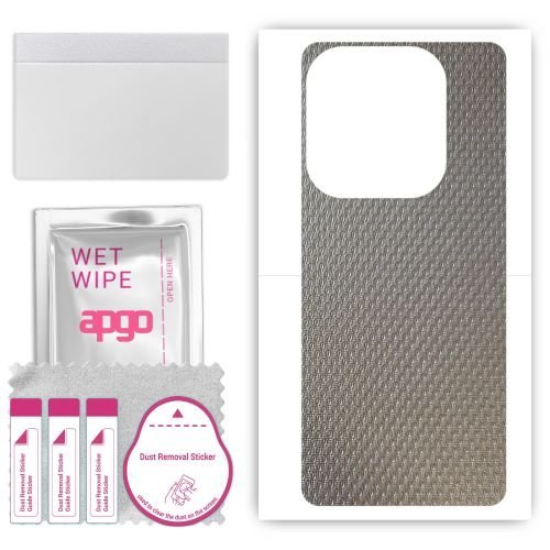 folia naklejka skórka strukturalna na TYŁ do Infinix Hot 40 - Aluminium krople - apgo SKINS