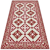 Dywany zewnętrzne - Dywan na taras do ogrodu na balkon Kwiecisty wzór 60x90 cm - miniaturka - grafika 1