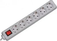 Listwy zasilające - Listwa zasilająca Bachmann 6x 6 gniazd 1.4 m biała - miniaturka - grafika 1