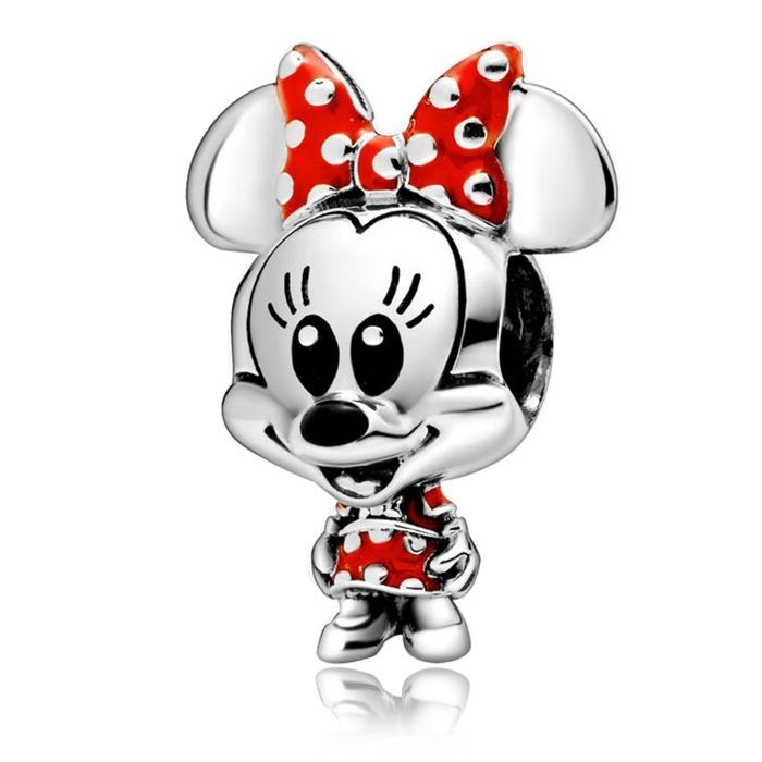 Zawieszka SREBRO 925 Charms koralik Disney Myszka Minnie