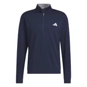 Golf - Męska bluza golfowa Adidas Elevated 1/4 Zip navy - miniaturka - grafika 1