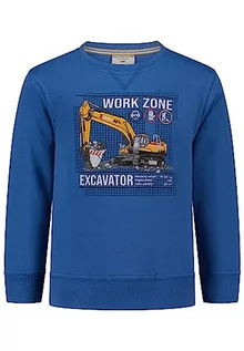 Bluzy dla chłopców - SALT AND PEPPER Bluza chłopięca z nadrukiem Emb, Dusk Blue, 92-98 - grafika 1