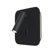 Lampy ścienne - Kinkiet ścienny Ios 176 czarny LED 9W 3000K 550lm do sypialni dwa źródła wym: 13 x 13 x 6,5 cm aluminium IP20 Maytoni - miniaturka - grafika 1