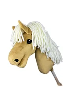 Maskotki i pluszaki - Hobby Horse A4 z odkręcanym patykiem. Miódowy z wanilową grzywą. - miniaturka - grafika 1