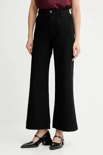 Calvin Klein jeansy damskie kolor czarny LV047D770G - Spodnie damskie - miniaturka - grafika 1