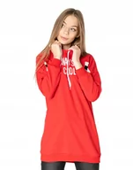 Bluzy damskie - Długa Bluza Damska z Kapturem Tunika 4561-2 r XL - miniaturka - grafika 1