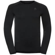 Koszulki sportowe męskie - Longsleeve termoaktywny męski ODLO Performance Warm Bl Top Crew Neck - miniaturka - grafika 1