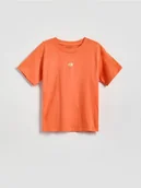 Koszulki dla chłopców - Reserved - Bawełniany t-shirt - czerwony - miniaturka - grafika 1