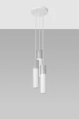 Lampy sufitowe - Sollux Lighting Lampa wisząca BORGIO 3P biały - miniaturka - grafika 1