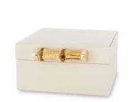 Pudełka i szkatułki - Szkatułka Na Biżuterię Kuferek Pudełko Aksamitne - miniaturka - grafika 1