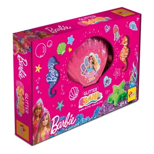 Lisciani, Zestaw z brokatowym piaskiem Barbie - Masy plastyczne - miniaturka - grafika 1