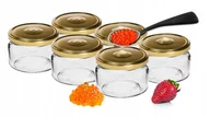 Pojemniki kuchenne - Słoiki na dżemy z zakrętkami 6 szt 200 ml - miniaturka - grafika 1
