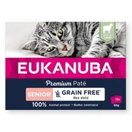 Mokra karma dla kotów - Karma dla kota EUKANUBA Grain Free Senior Łosoś (12 x 85 g) - miniaturka - grafika 1