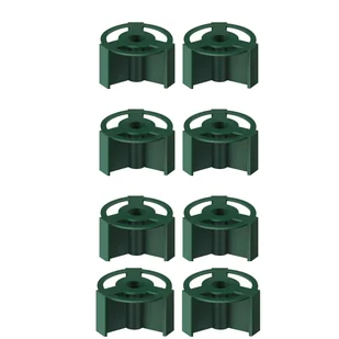 TEMU 8 Szt. Wkładka Do Wazonu Cmentarnego Wkładka Do Wazonu Cmentarnego Plastikowy Stojak Na Kwiaty 4-otworowy Plastikowy Okrągły Wkładka - Rękodzieło - miniaturka - grafika 1