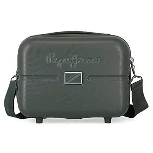 Pepe Jeans Accent Neceser Adaptable Obudowa na messenger Zielony 29x21x15 cms Sztywny ABS 9,14L 0,84 kg, Zielony, Neceser Adaptable con Bandolera, kosmetyczka z paskiem na ramię - Kosmetyczki, organizery i kuferki - miniaturka - grafika 1