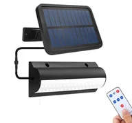 Lampy ogrodowe - SOLARNA LAMPA CZUJNIK OGRODOWA ZEWNĘTRZNA ŚCIENNA kinkiet x1 - miniaturka - grafika 1