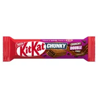 Batoniki - KitKat Chunky Crunchy Crunchy Double Choc Paluszek waflowy z mleczną czekoladą 42 g - miniaturka - grafika 1
