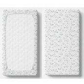 Prześcieradła dla dzieci - PRZEŚCIERADŁO Z GUMKĄ 60X120 BAWEŁNA SATYNOWA 100% DO ŁÓŻECZKA - FERETTI - miniaturka - grafika 1