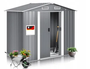 Metalowy domek ogrodowy KESSER 3,4 m³ Szary darmowa wysyłka - Place zabaw Metalowy domek ogrodowy KESSER 3,4 m³ Szary darmowa wysyłka - Place zabaw - miniaturka - grafika 1