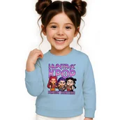 Bluzy dla dziewczynek - BLUZA DZIECIĘCA K-POPOWE ŁOWCZYNIE DEMONÓW HUNTRIX 104 BAWEŁNIANA - miniaturka - grafika 1