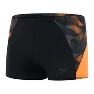 Kąpielówki męskie - Męskie Bokserki kąpielowe SPEEDO ECO END+ SPL JAM AM 8-13446H054 – Czarny - miniaturka - grafika 1