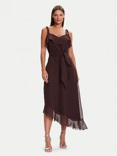 Vero Moda Sukienka koktajlowa Sabrina 10344471 Brązowy Regular Fit - Sukienki - miniaturka - grafika 1