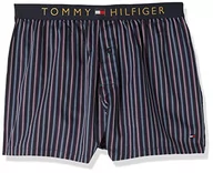 Sukienki - Tommy Hilfiger Męskie tkane bokserki z nadrukiem, Sukienka w paski pionowe, S - miniaturka - grafika 1