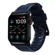 Akcesoria do smartwatchy - NOMAD Rugged Band - Wytrzymały Pasek do Apple Watch 45 / 49 mm, Atlantic Blue, Czarny - miniaturka - grafika 1