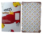 Prześcieradła dla dzieci - Prześcieradło Bawełniane Pokemon Pikachu 90x200 Cm Bawełna - miniaturka - grafika 1