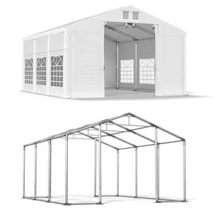 Namiot Imprezowy Całoroczny 4x6x3 Biały WINTER ISD - Pawilony ogrodowe - miniaturka - grafika 1