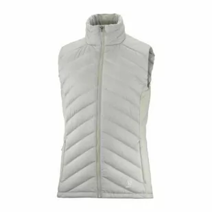 Kamizelka Salomon Essential XWARM Down Vest W Wrought Iron - Kurtki i kamizelki sportowe damskie - miniaturka - grafika 1
