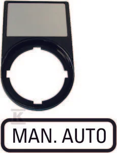 Eaton Tabliczka opisowa MAN-AUTO 50x30mm czarna 22mm prostokątna M22S-ST-GB11 216500 216500 - Inne akcesoria elektryczne - miniaturka - grafika 2